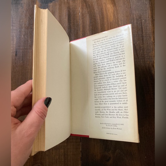 Silver Rose by David A. Kaufelt - Delacorte Press Hardcover - Book Club - 1982 - Picture 7 of 14